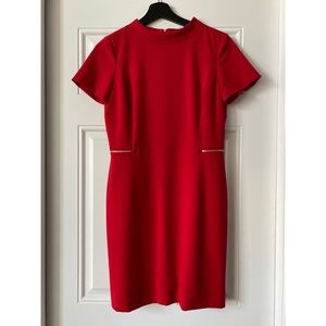 Tahari Red Mini Cocktail Dress